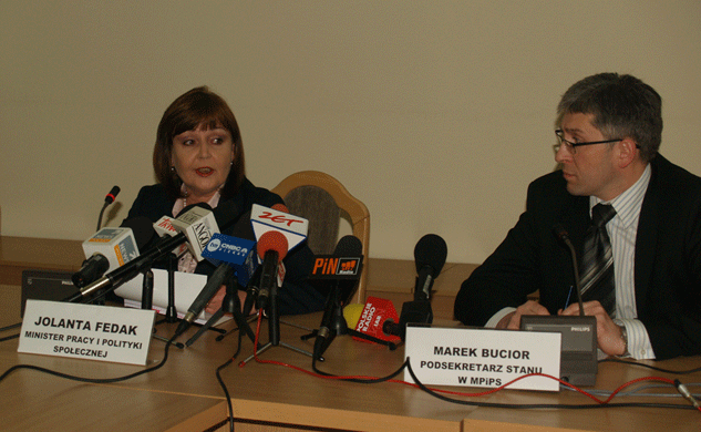 Konferencja prasowa Minister Jolanty Fedak